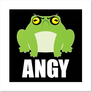 Angy Frog Posters and Art